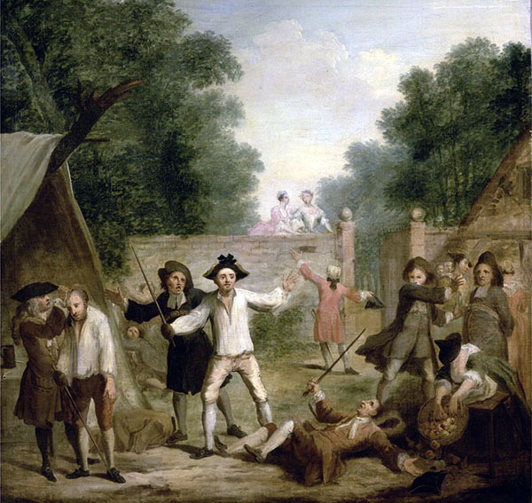 Défense, John Laguerre, vers 1725, Centre d'art britannique de Yale.