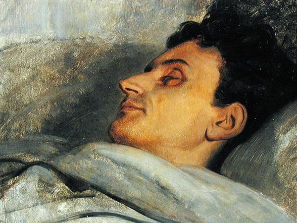 Armand Carrel sur son lit de mort, Ary Scheffer, 1836, château de Versailles. Agrandissement : scène de duel à l'épée, Daniel Vierge, 1892, Ecole espagnole © GrandPalaisRmn (Musée d'Orsay) / Tony Querrec