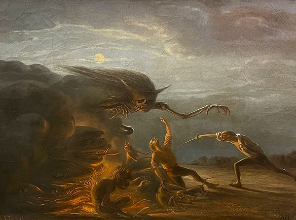 Valentin Jumel de Noireterre, Le Duel, 1853, Castres, musée Goya (Photo :  Didier Rykner)