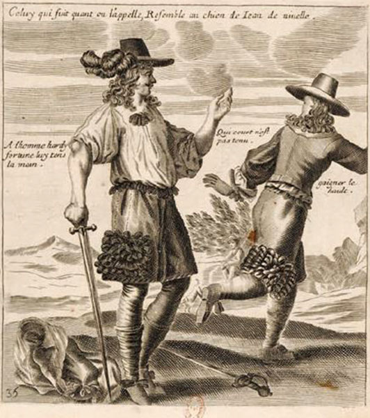 Miguel de Cervantes Saavedra, Les Advantures du fameux chevalier Don Quixot de la Manche et de Sancho Pansa, Paris, BnF.