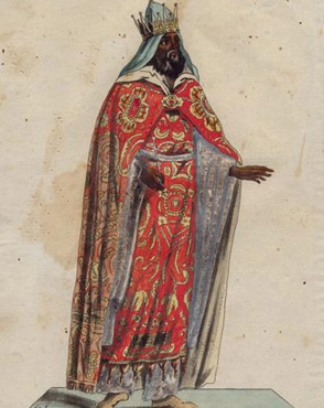 Représentation du prêtre Jean, dessin des années 1900.