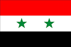 Drapeau de la Syrie en 1958