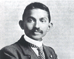 Gandhi jeune, en 1906