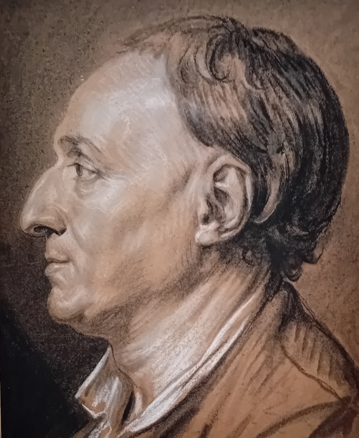 Portrait de Denis Diderot par Jean-Baptiste Greuze, 1766, pierre noire et craie blanche, Pierpont Morgan Library (New York)