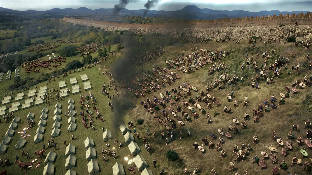 Bataille de la guerre des Gaules, reconstitution contemporaine, France Télévisions