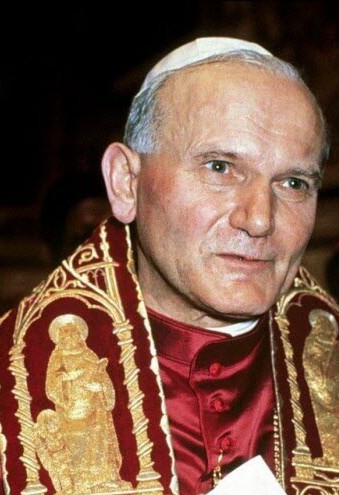 Le pape Jean-PaulII (Karol Wojtyla, 18 mai 1920 Wadowice, Pologne ; 2 avril 2005, Vatican)