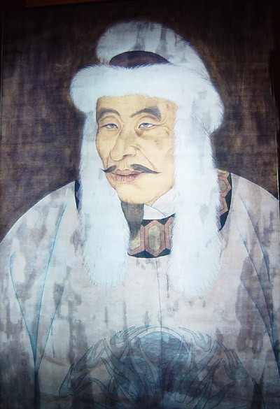 Wanyan Aguda (1115-1123), premier empereur des Jürchen Jin, futurs Mandchous (environ 1123, musée Jin Shangjing, Harbin, RPC) 