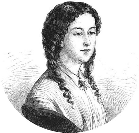 Portait de Léonie d'Aunet in Le Livre d?or des femmes : cent-douze biographies, Édouard Plouvier, 1870. Agrandissement : Étienne Carjat, Léonie d'Aunet, entre 1861 et 1865, Paris, musée Carnavalet.