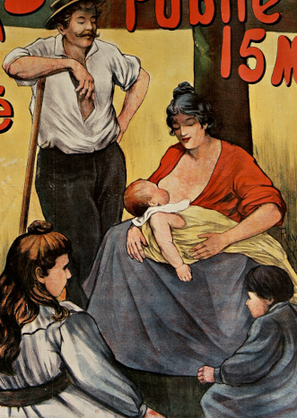 Raymond Tournon, L'Aurore publie... Fécondité par Emile Zola, affiche, 1899, Paris, BnF