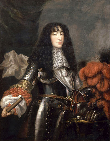 Antoine Mathieu, Philippe de France, duc d'Orléans, 1660, Château de Versailles. Agrandissement : Attribué à Baldassare Franceschini, Le chevalier de Lorraine (l'un des favoris du duc d'Orléans) représenté en Ganymède, XVIIe siècle, musée des Arts de San Francisco.