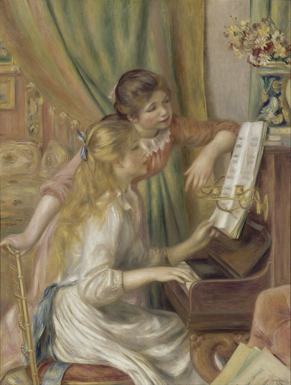 Jeunes filles jouant au piano (Pierre-Auguste Renoir, 1896)