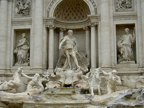 Rome, Fontaine de Trevi.
