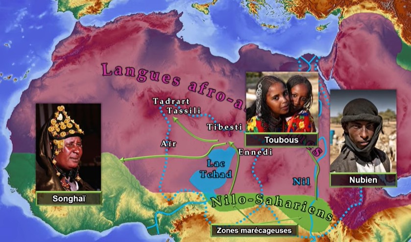 Expansion vers le nord des peuples nilo-sahariens aux alentours de 4500 av JC