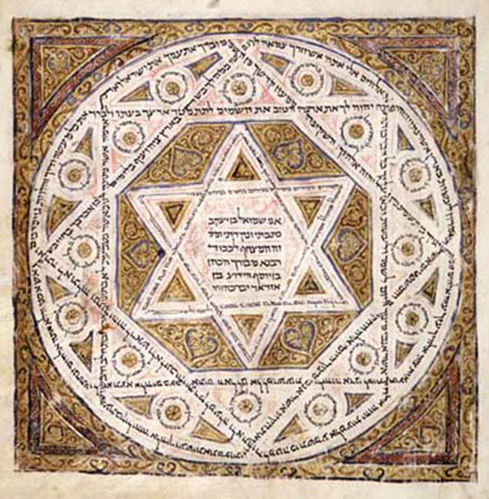 La page de garde du codex de Léningrad, une bible du Xe siècle qui fut, comme la plupart des codes massorétiques (relevant de la tradition), une possession karaïte.