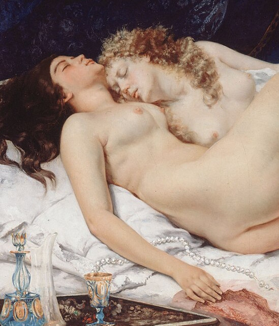 Le Sommeil, dÃ©tail (Courbet)