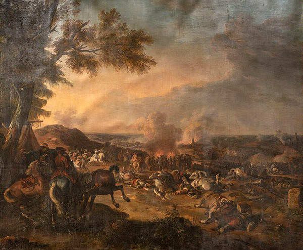 Bataille de Nordlingen, le 3 août 1645, Jean-Baptiste Le Paon, XVIIIe siècle.