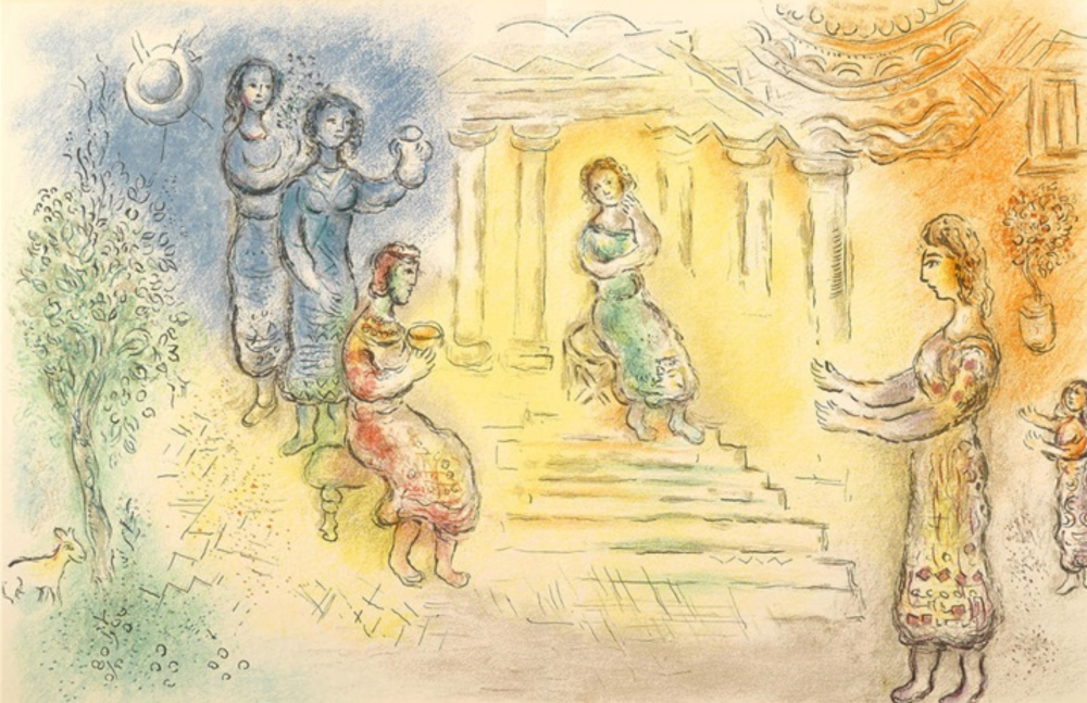 Marc Chagall, Ulysse devant Nausicaa, 1975, Ottawa, musée des Beaux-Arts du Canada.