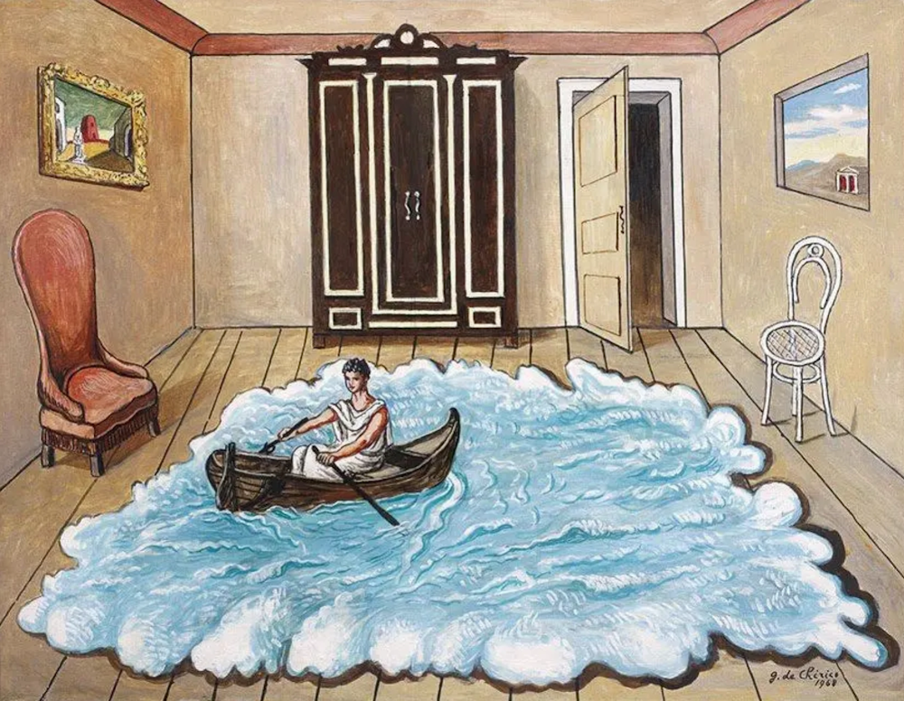 Giorgio De Chirico, Le Retour d'Ulysse, 1973, Paris, musée d'Art moderne de Paris.