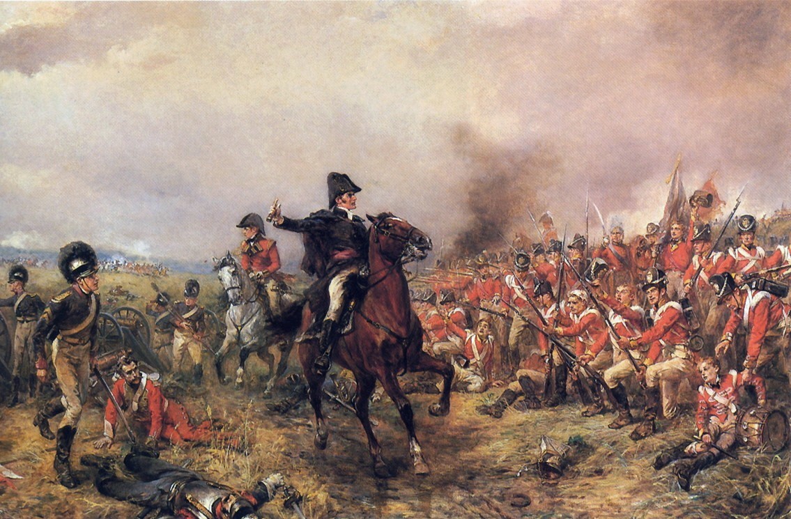 Wellington à Waterloo, le 18 juin 1815, par Robert Alexander Hillington (1828-1904) 