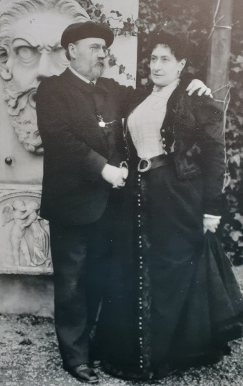 &Eacute;mile Zola et son &eacute;pouse Alexandrine &agrave; M&eacute;dan