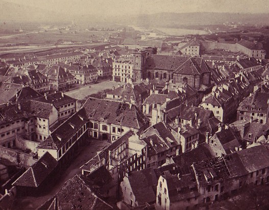 Vue générale de Belfort, Adolphe Braun, illustration extraite de : Le théâtre de guerre, 1870-1871.