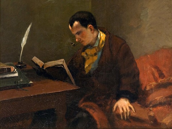 Portait de Baudelaire, vers 1848, Gustave Courbet, musée Fabre, Montpellier.