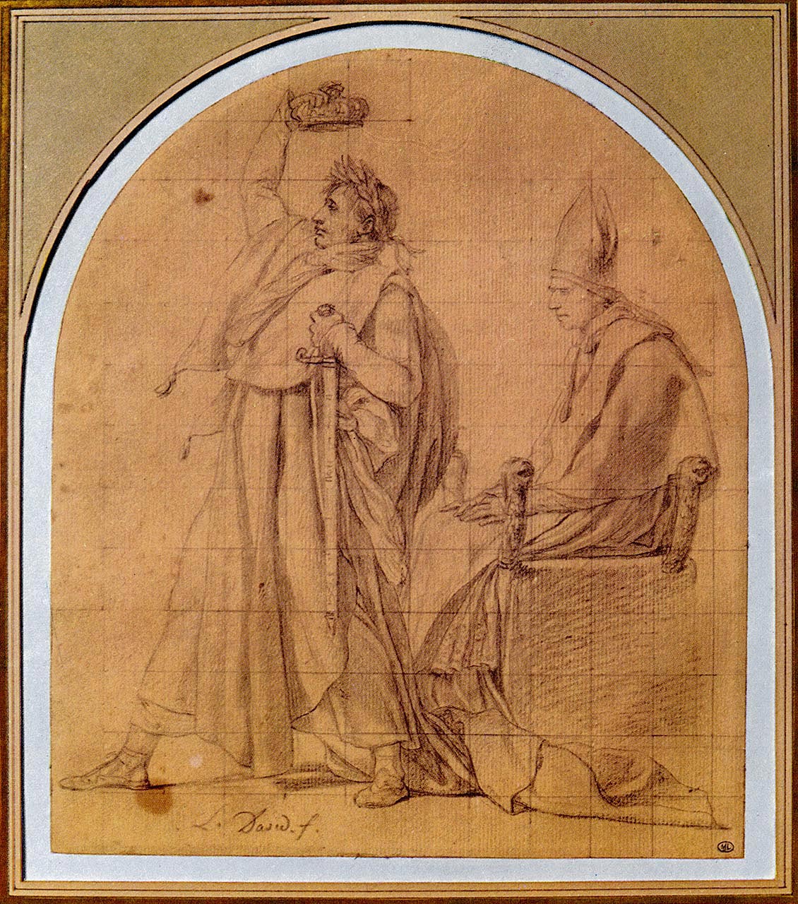 Napoléon se couronne devant le pape