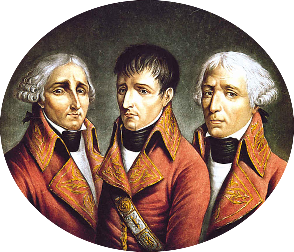 Les trois consuls, Cambacérès, Bonaparte et Lebrun