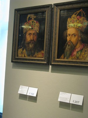Charlemagne et Sigismond, par Dürer, Musée de l'Histoire allemande, Berlin (photo : André Larané)