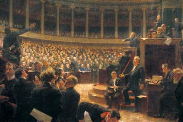Une séance à la Chambre des Députés (1907, René Rousseau- Decelle)