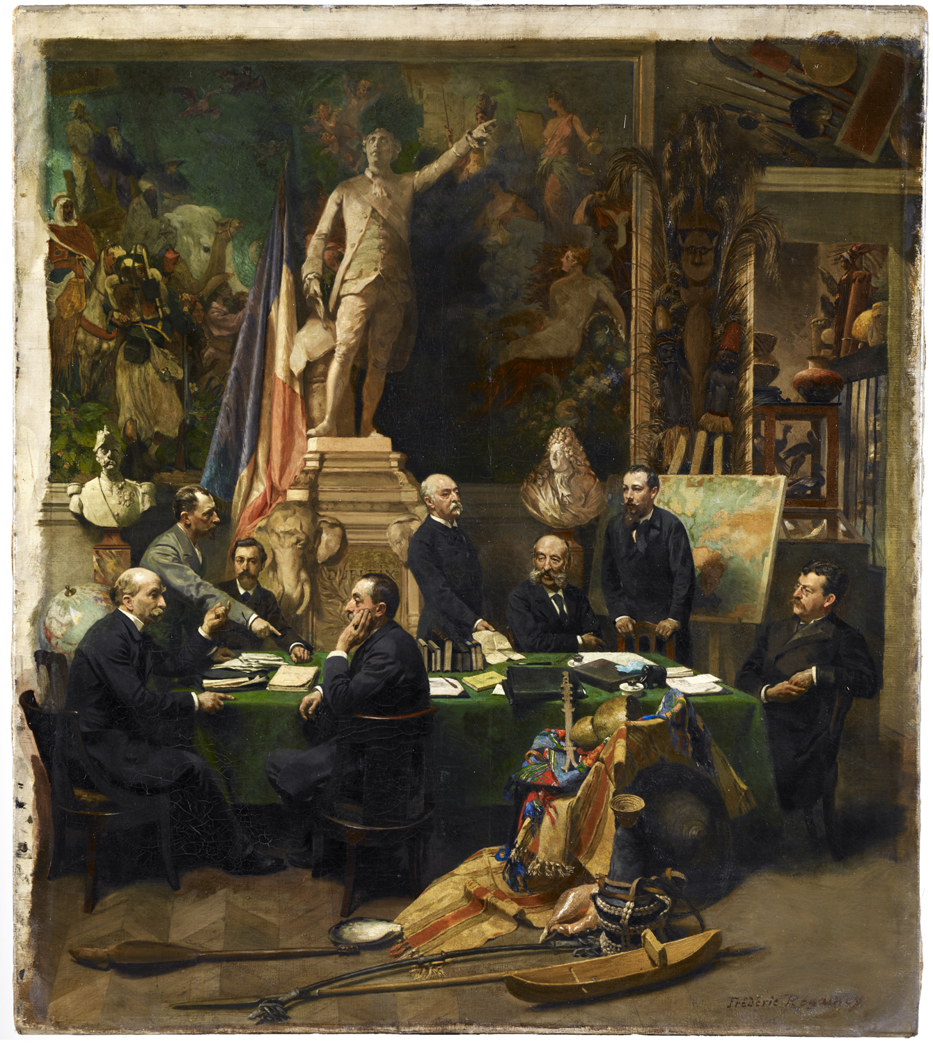 Jules Ferry recevant les délégués des colonies (1892, Frédéric Regamey)