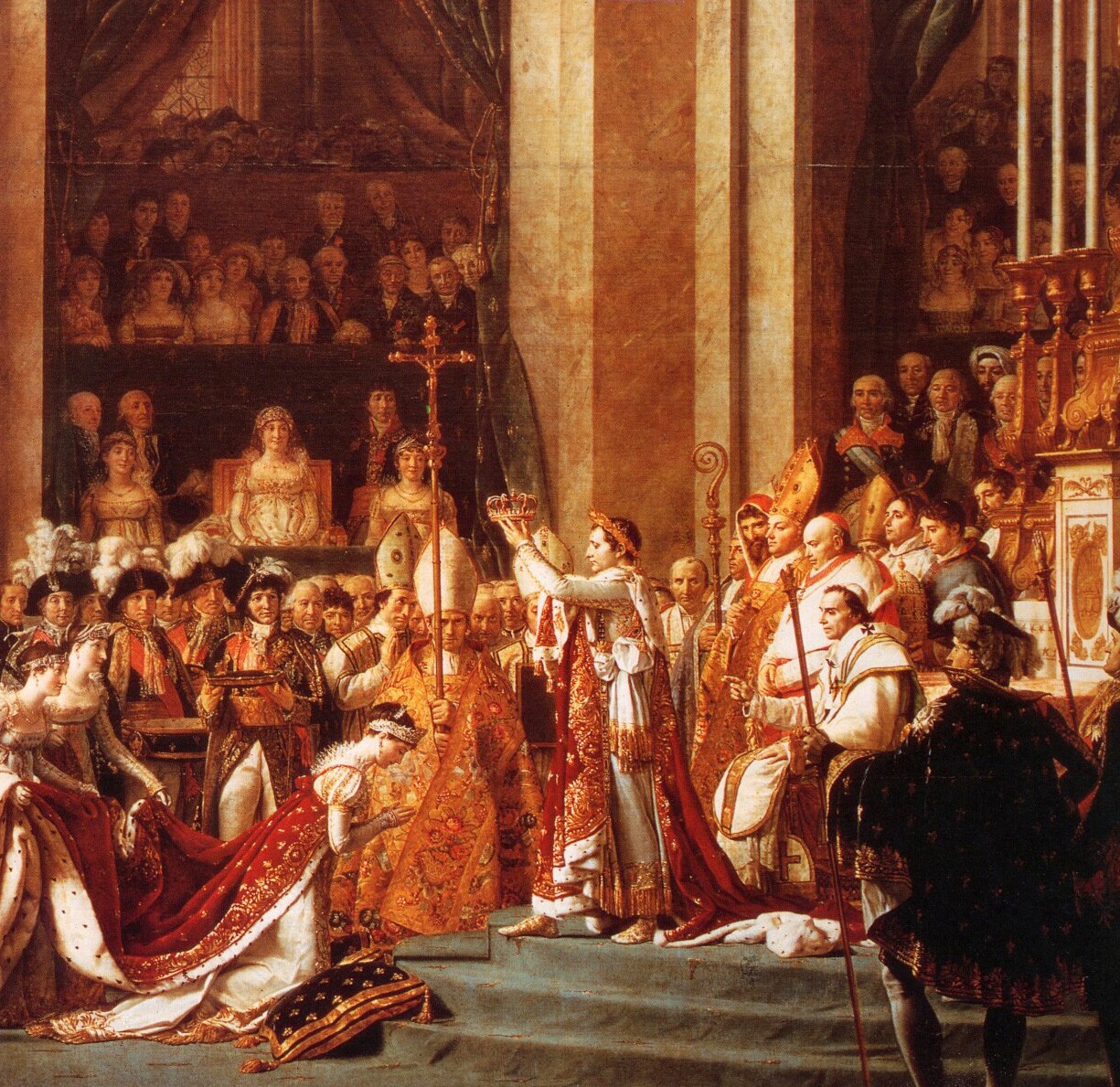 Le sacre de Napoléon Ier (détail)