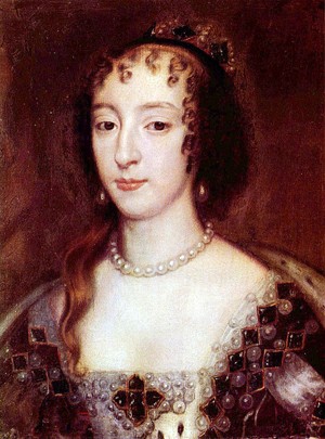 Henriette-Marie de France, reine d'Angleterre (Louvre, 26 novembre 1609 - Colombes, 10 septembre 1669), portrait par Peter Lely, vers 1660 (musée Condé, Chantilly)