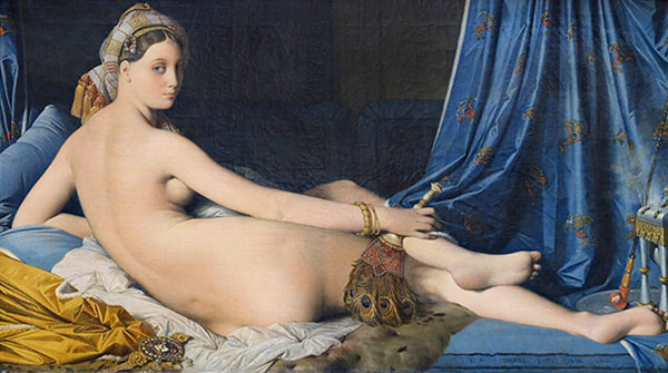 Jean-Dominique Ingres, La Grande Odalisque, 1814, Paris, mus&eacute;e du Louvre.