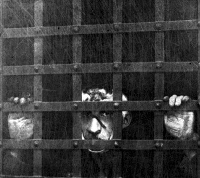 Leon F. Czolgosz, meurtrier du président McKinley, en prison, photographie, 1901.