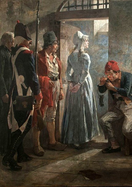 Charlotte Corday conduite à la guillotine, tableau du peintre vénézuélien Arturo Michelena.