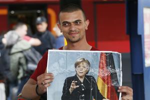 Un migrant à la gare de Munich (DR)