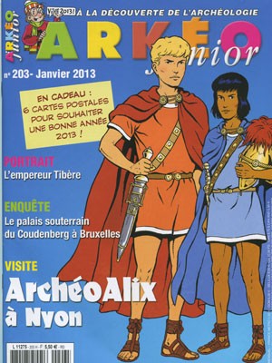 <b>Arkéo junior (7-14 ans)</b>, Mensuel N&deg 203, Janvier 2013, 5,50&euro;