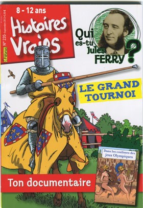 <b>Histoires vraies (8-12 ans)</b>, Mensuel N&deg 220, Septembre 2012, 5,50&euro;
