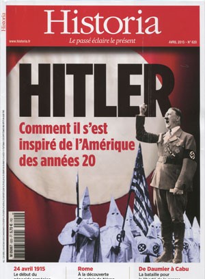 <b>Historia</b>, Mensuel N&deg 820, Avril 2015, 5,70&euro;