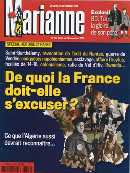 <b>Marianne</b>, Hebdomadaire N&deg 813, 17 novembre 2012, 3&euro;