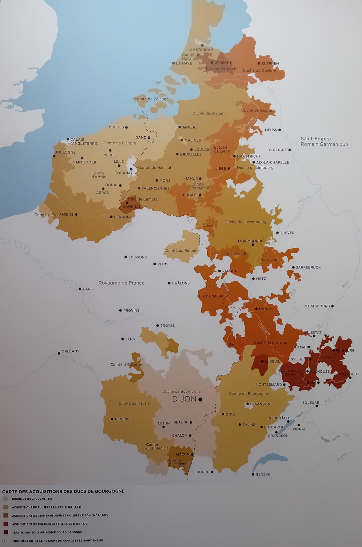 Les acquisitions du duc de Bourgogne Philippe le Hardi et de ses successeurs aux XIVe et XVe siècles