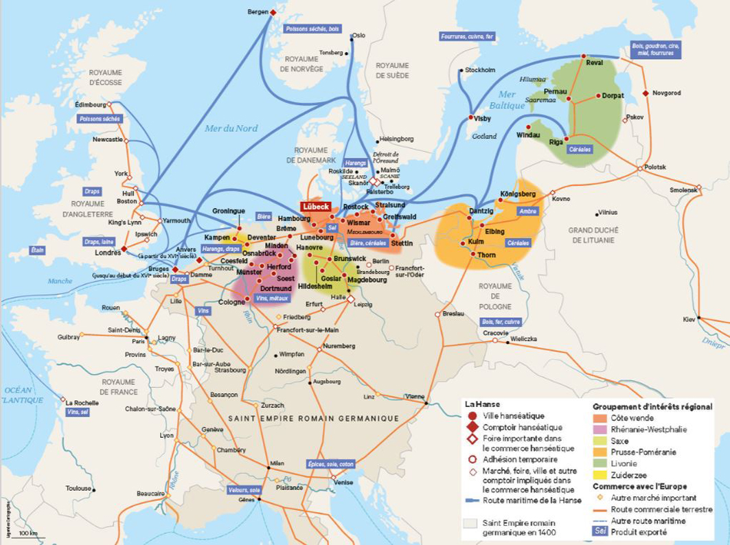 La toile hanséatique, dossier « La Hanse », L'Histoire n°482, avril 2021.