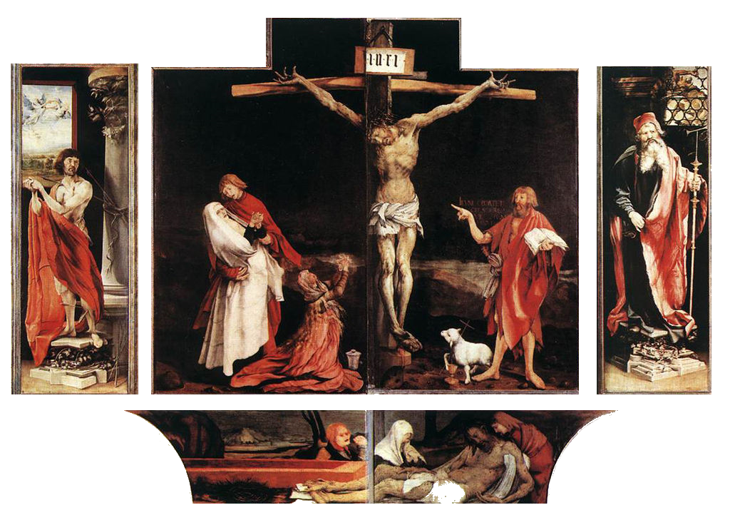 Le retable d'Issenheim (Matthias Grünewald et Nicolas de Haguenau,1512-1516, musée Unterlinden, Colmar)