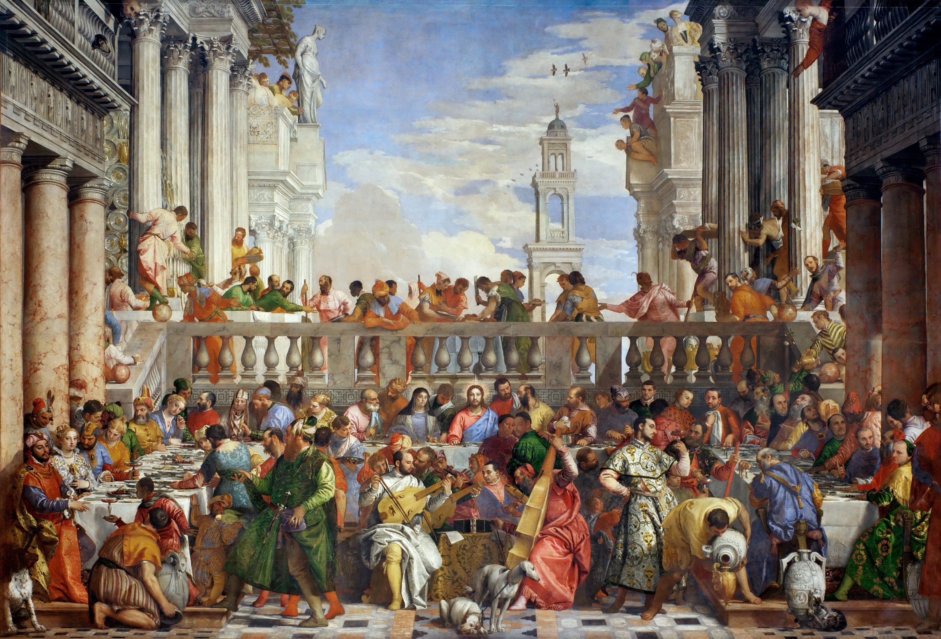 Les noces de Cana, Paul Véronèse, 1563 (6,77x9,94m), musée du Louvre