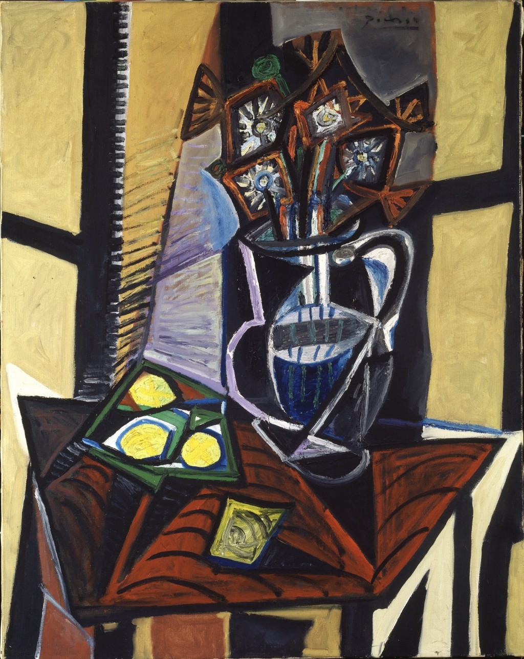 Pablo Picasso Nature morte avec fleurs et citrons 1941 huile sur toile 92 x 73 cm Collection Emil Bührle, Zurich © SIK-ISEA, Zurich (J.-P. Kuhn) © Succession Picasso, 2019.