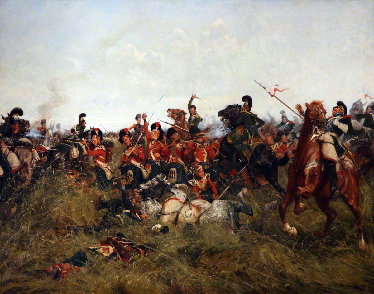Les Black Watch à la bataille de Quatre-Bras, 1815