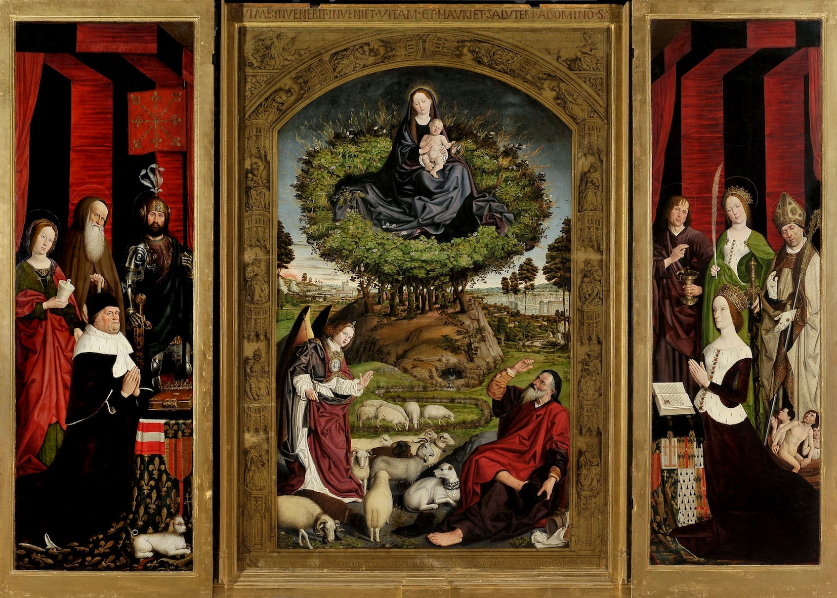 Retable de la Vierge au Buisson Ardent (Nicolas Froment, 1475, Aix-en-Provence, église Saint-Sauveur) 