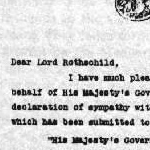 Texte de la d&eacute;claration Balfour