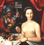 Diane de Poitiers, par Fran&ccedil;ois Clouet, peinture sur bois de 1571 (National Gallery of Art, Washington)